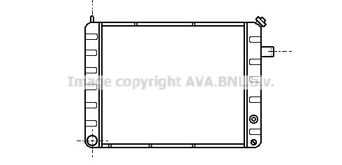 AVA QUALITY COOLING Радиатор, охлаждение двигателя PE2103